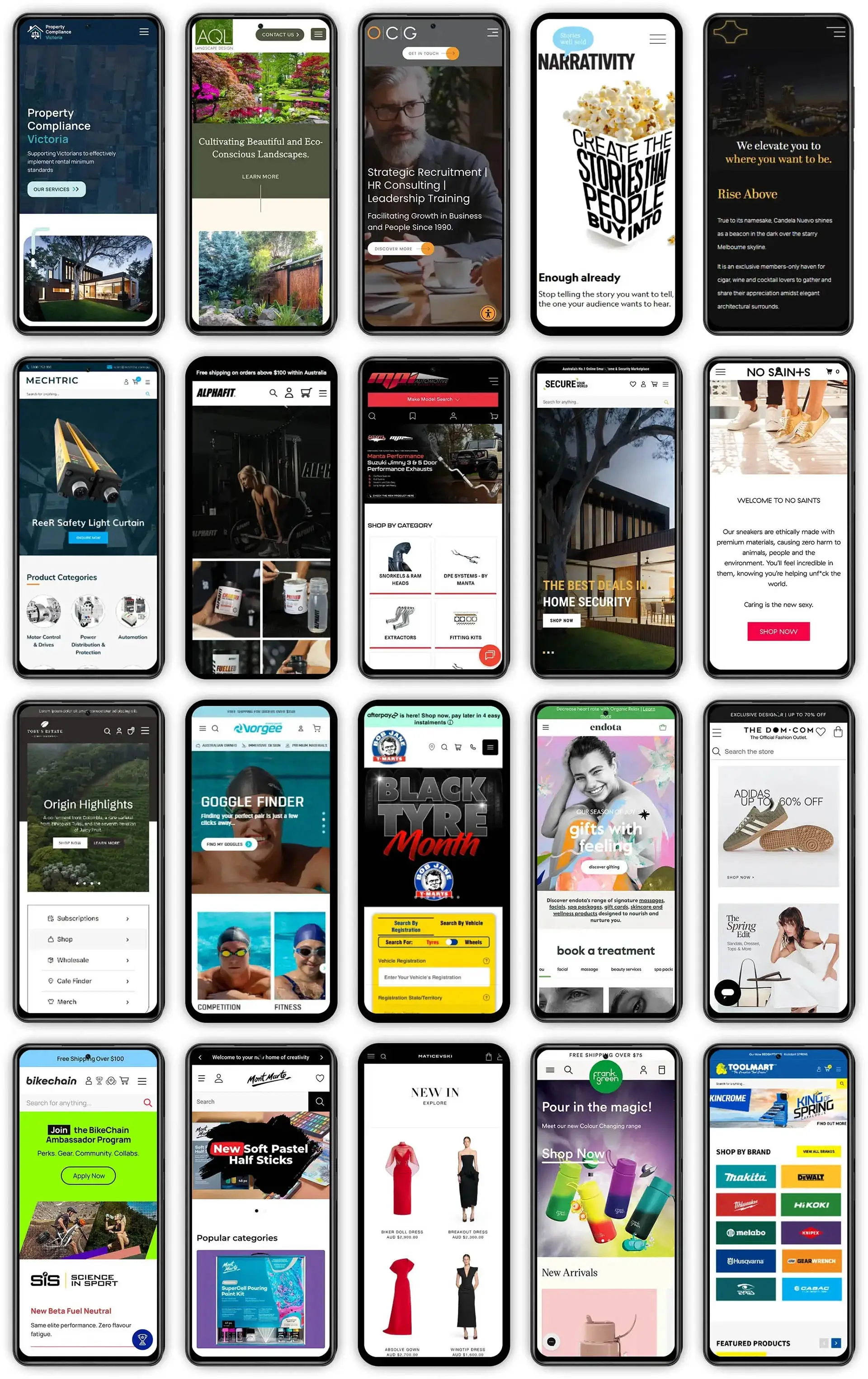 Website work we've done